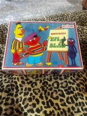 VTG 1977 Sesame Street Rompecabezas Eply Blas Playskool Match-Ups Muppets Inc